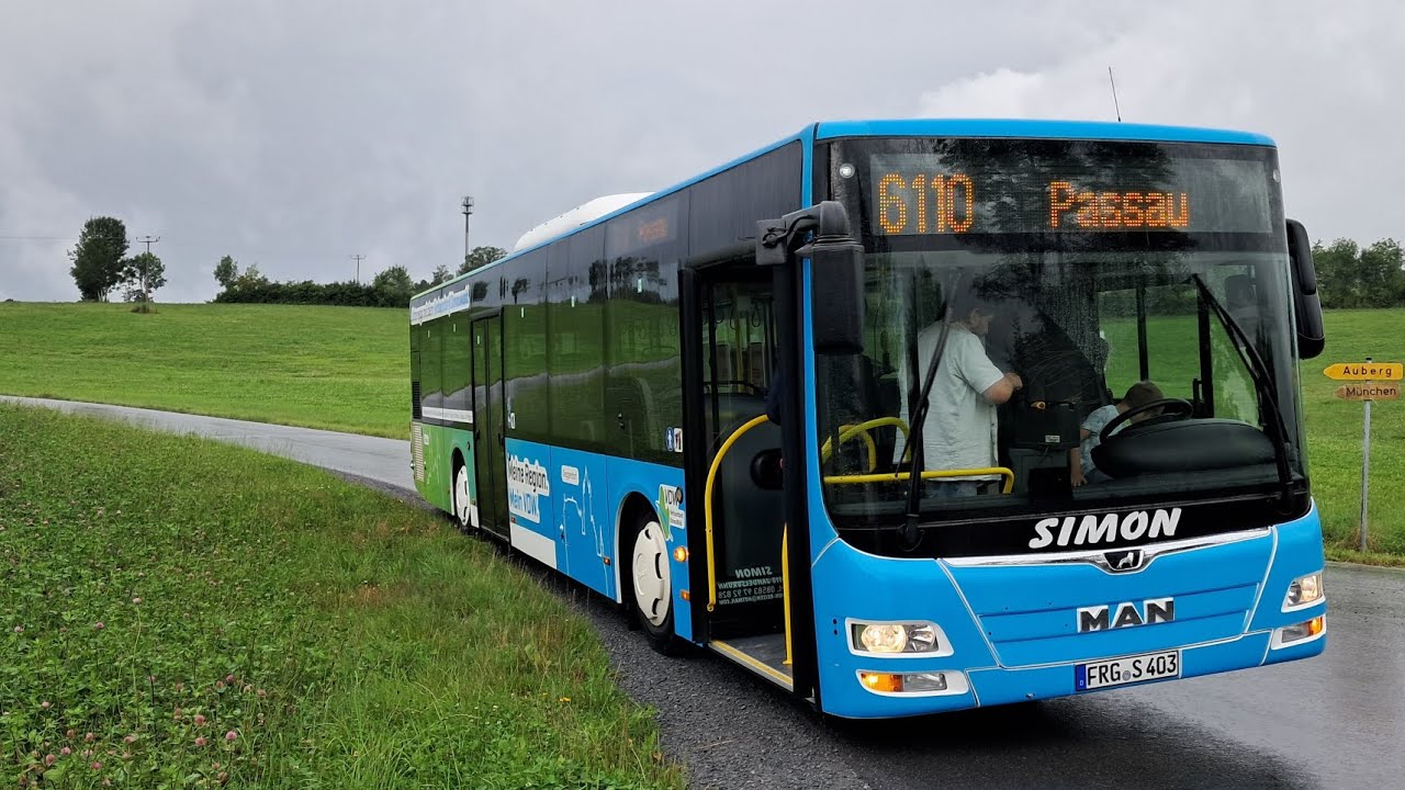 Linie 6110 von Passau Hbf nach Vogelöe bei Hutturm 