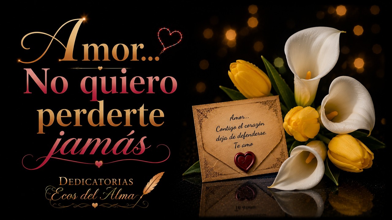 💌 Amor… léeme completo: me asusta lo mucho que te necesito 🥺