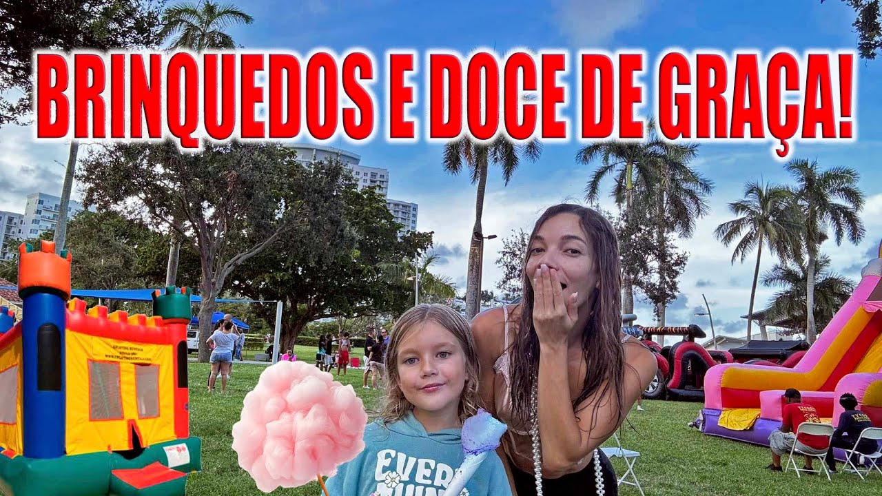 MONTARAM UM PARQUE DE PULA PULA COM TUDO DE GRA&Ccedil;A! Vlog