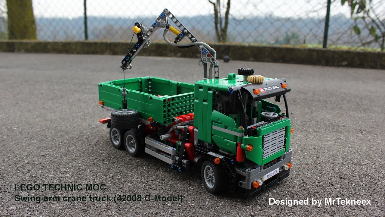 Lego Swing Arm Crane Truck (42008 Service Truck C-Model)