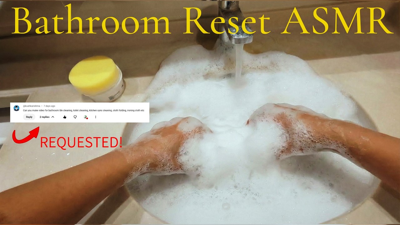 Deep Clean My Bathroom 🫧 Silent ASMR Bathroom Reset (Requested) 🧼