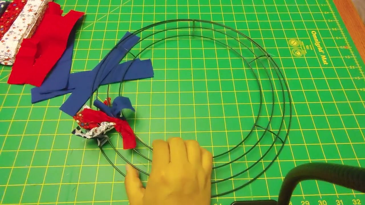 Rag wreath tutorial