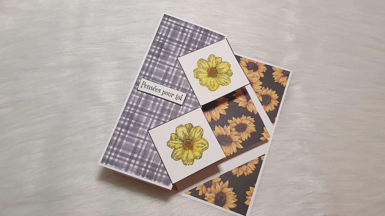 Carte Z Pop-up Facile et Magnifique 🥰🥰🥰                           #tuto #carte #facile #scrapbooking