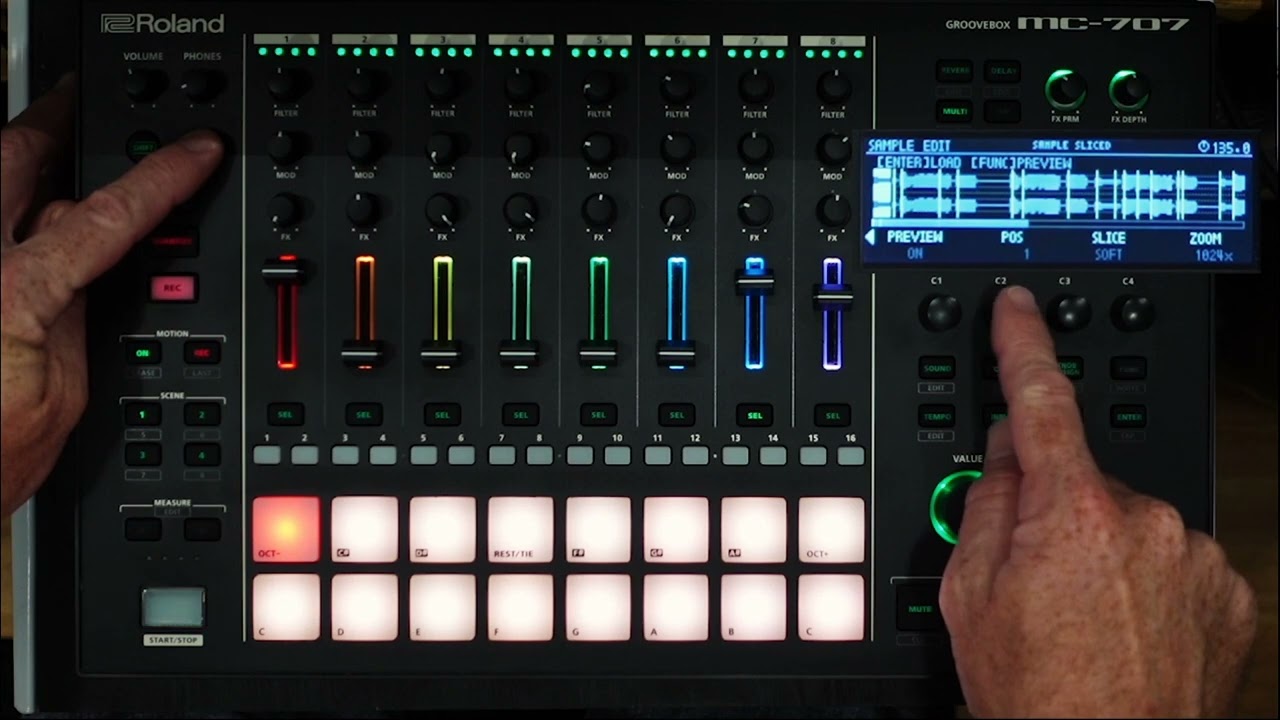 MC-707 1.8 Feature - Auto Assign Sample Chops To Pads