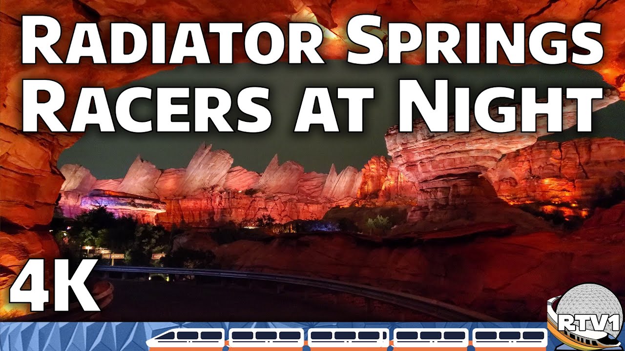 Radiator Springs Racers - 4K Ultra Low Light | Full Ride (Both Sides) | Disneyland