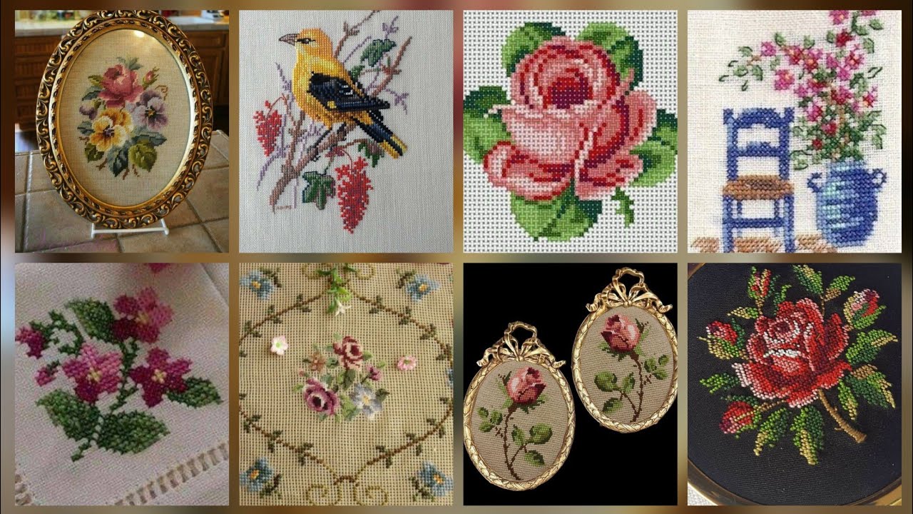 #1 Stunning & Elegant Cross stitch patterns/Charsuti Embroidery Design Ideas Hand made Embroidery