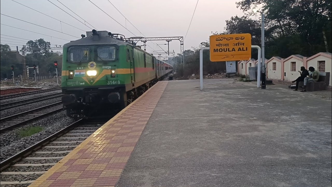 🚂 12745 Secunderabad - Manuguru SF Express Empty Rake Movement | LGD WAG-9 31448 Spotting @ MLY