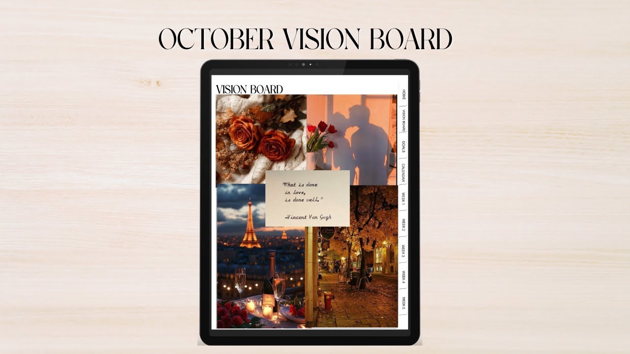 Moonlit October Vision Board - Dark & Romantic Aesthetic 🌙🌹