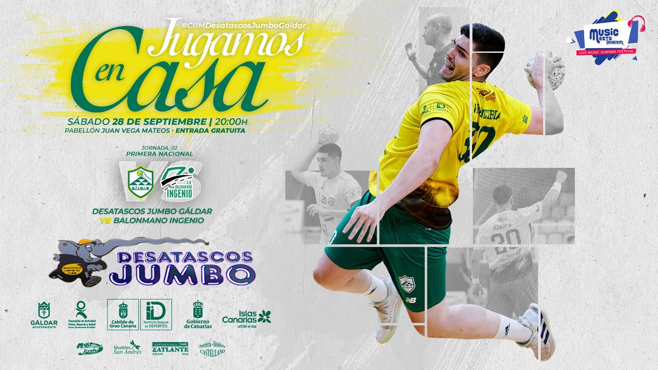 Desatascos Jumbo Gáldar - Balonmano Ingenio · Balonmano Primera nacional 2024 -2025