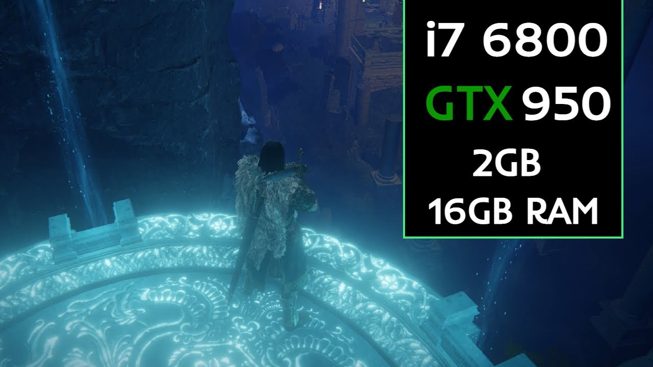 Elden Ring I7 6700 GTX950 2GB 16GB RAM, Low Settings, 1080p