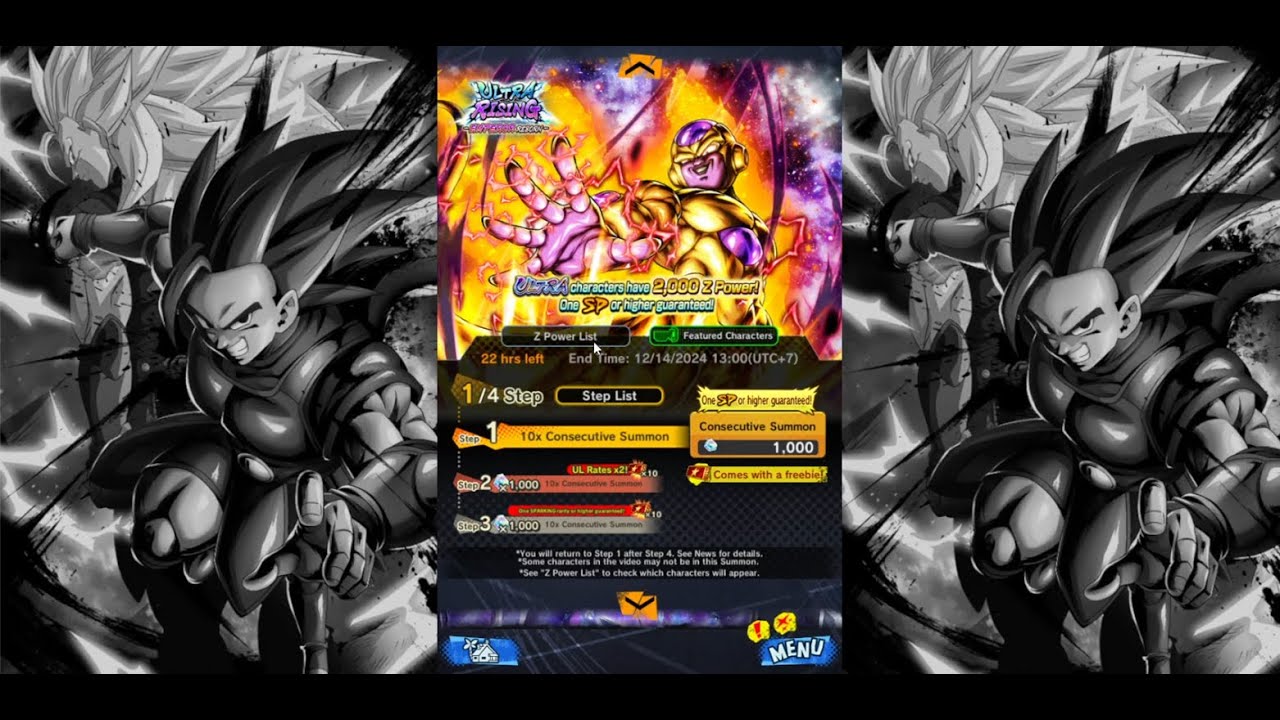 Golden Frieza DBL69-03U - Ultra Rising Emperor Reborn Summon Gacha - Dragon Ball Legends Gameplay