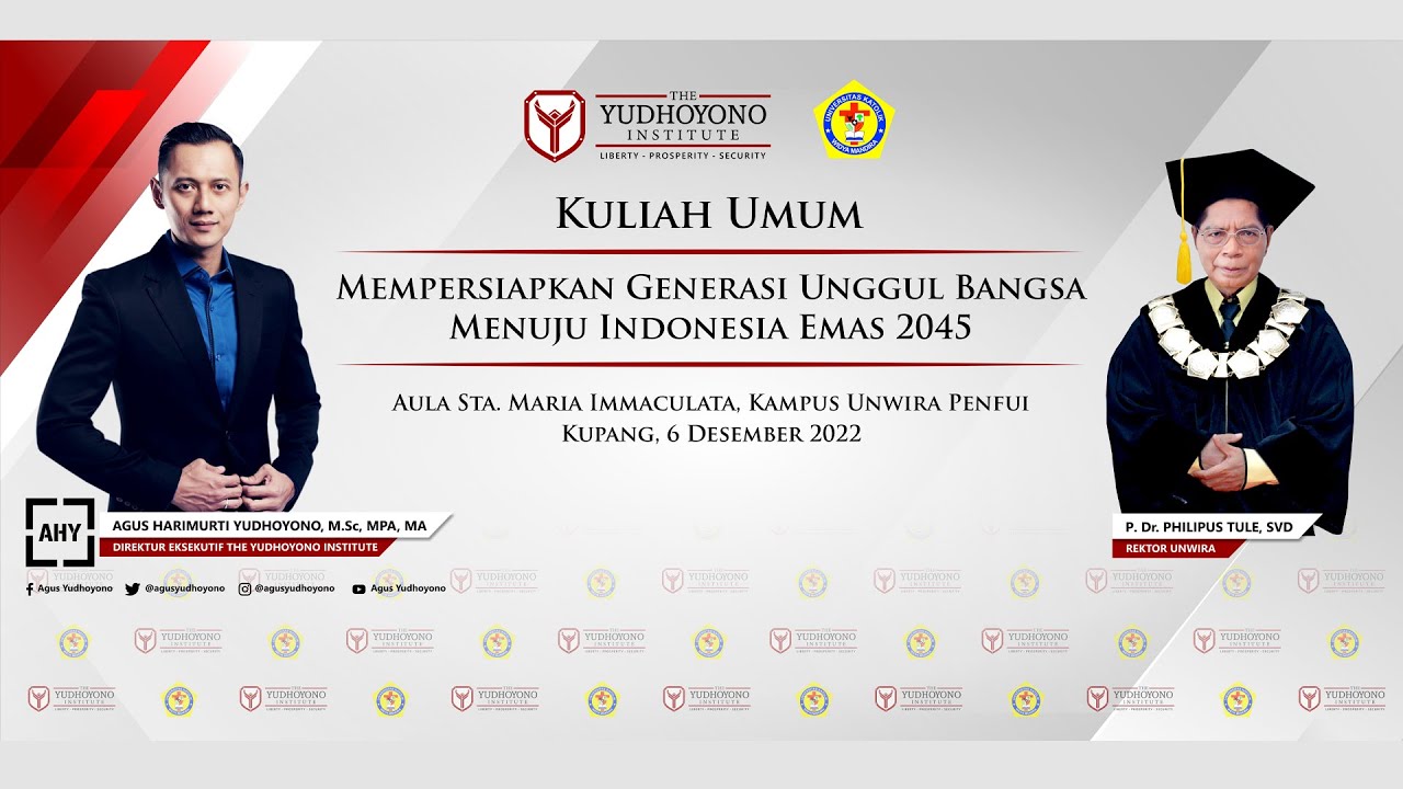 KULIAH UMUM MEMPERSIAPKAN GENERASI UNGGUL BANGSA MENUJU INDONESIA EMAS 2045