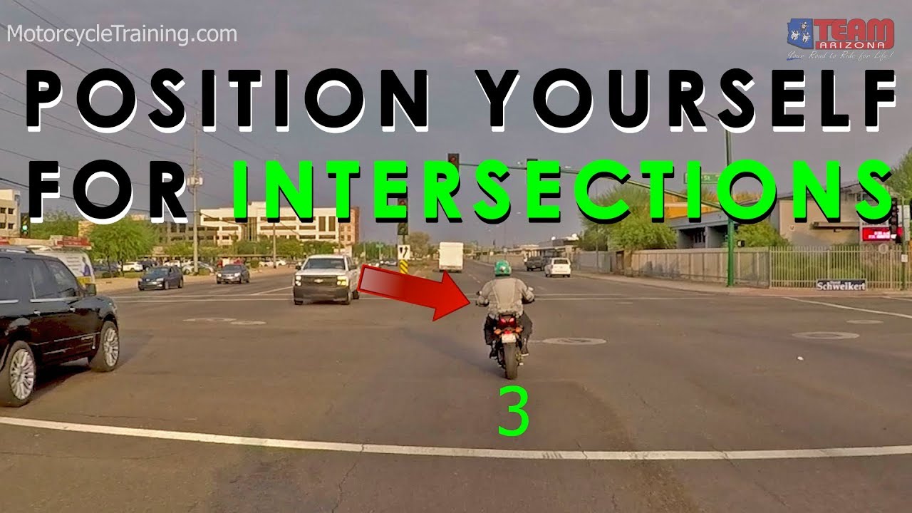 TEAM Arizona Motorcycle Riding Tip: How To Manage Intersections P3: Positioning Yourself