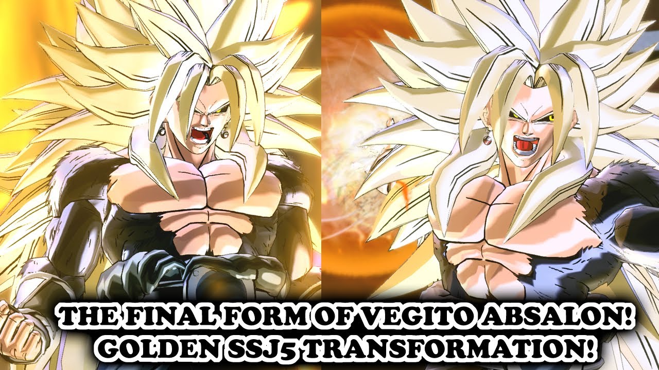 THE STRONGEST FORM OF VEGITO ABSALON: Golden SSJ5! Dragon Ball Xenoverse 2 Mods