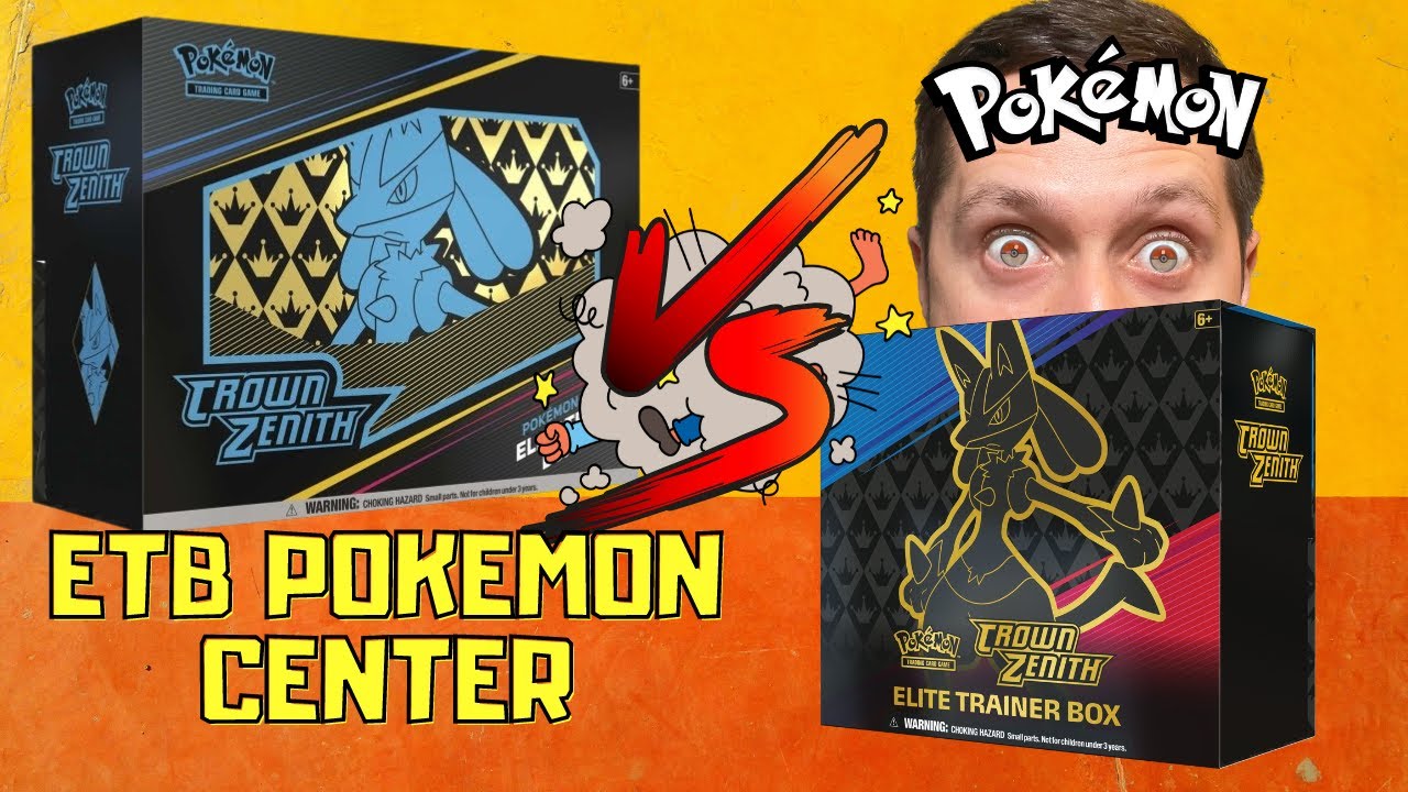 POKEMON CENTER - ELITE TRAINER BOX CROWN ZENITH - POJEDYNEK ZE ZWYKŁYM ETB - KARTY POKEMON
