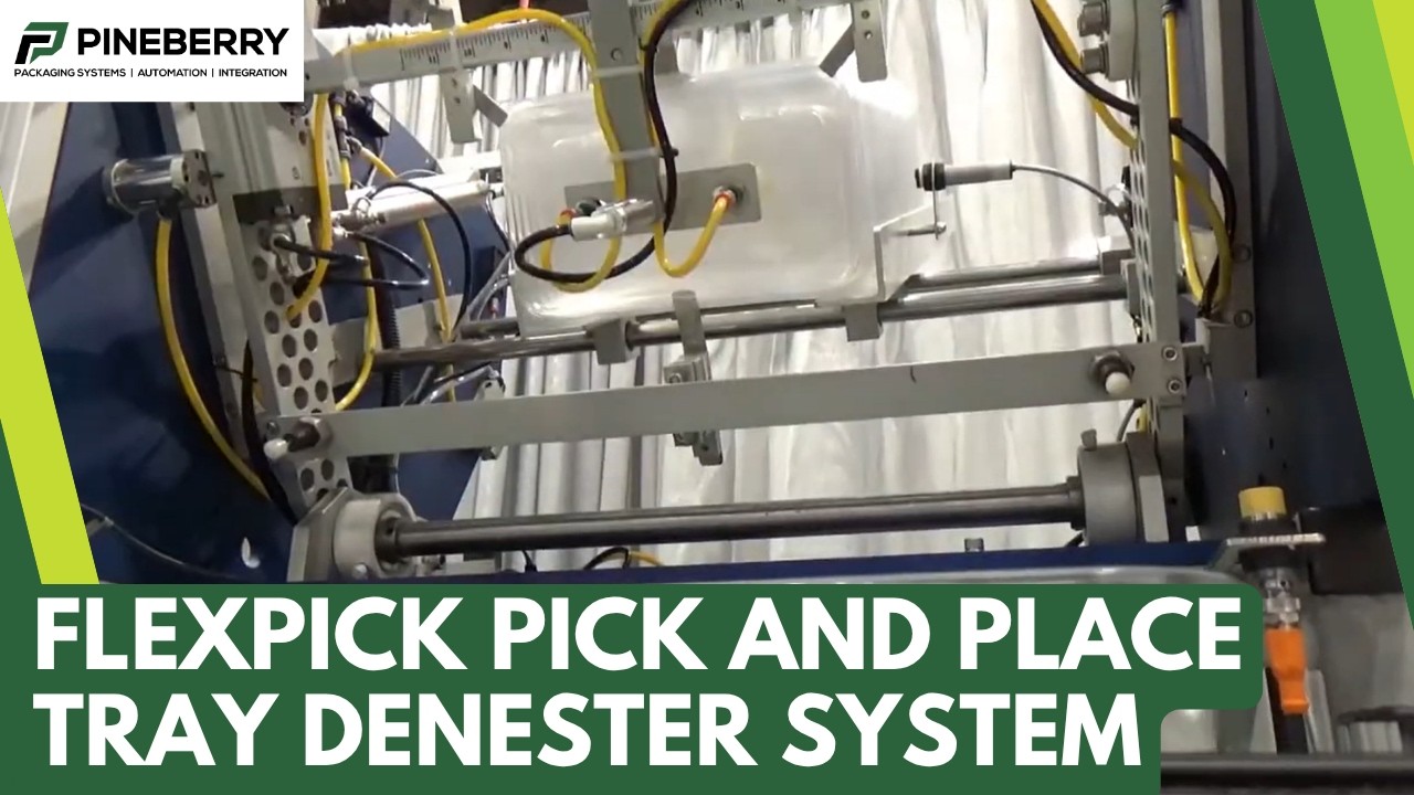 FlexPick Pick and Place Tray Denester with Rotary Pick and Place at Pack Expo