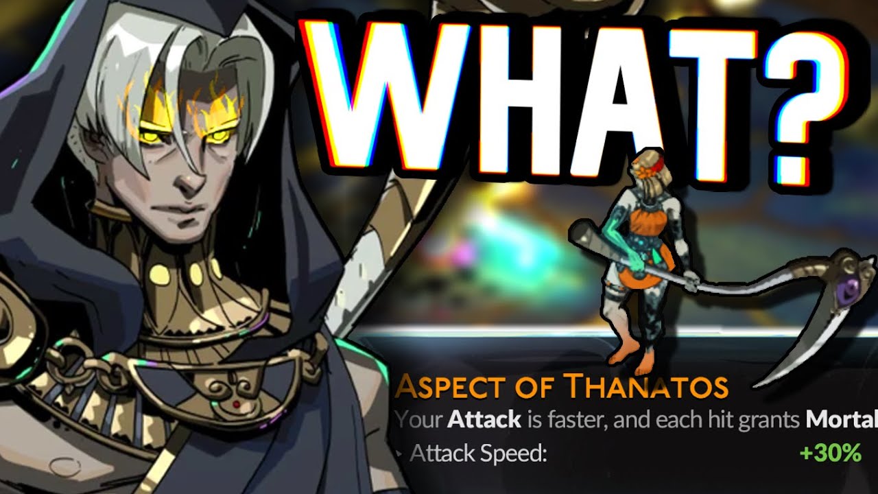 So they gave Thanatos' aspect 30% attack speed... | Hades 2