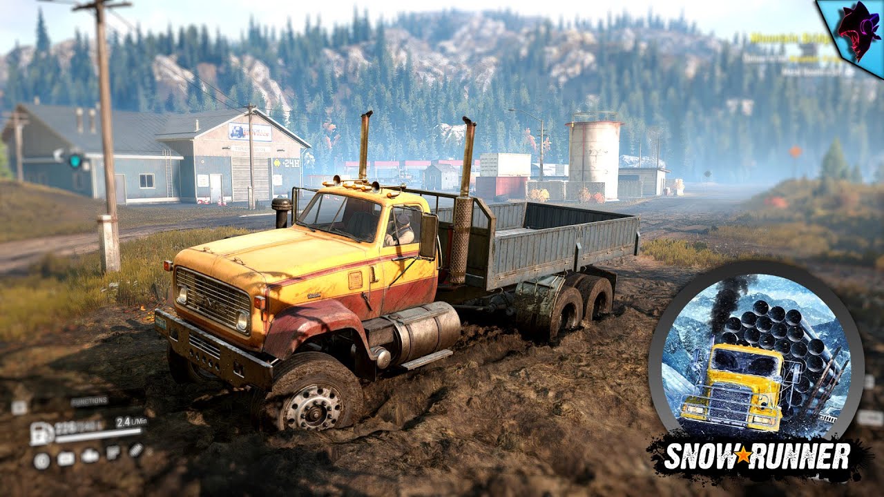 SnowRunner - Old Bridge Reconstruction | Logitech Driving Force GT Gameplay