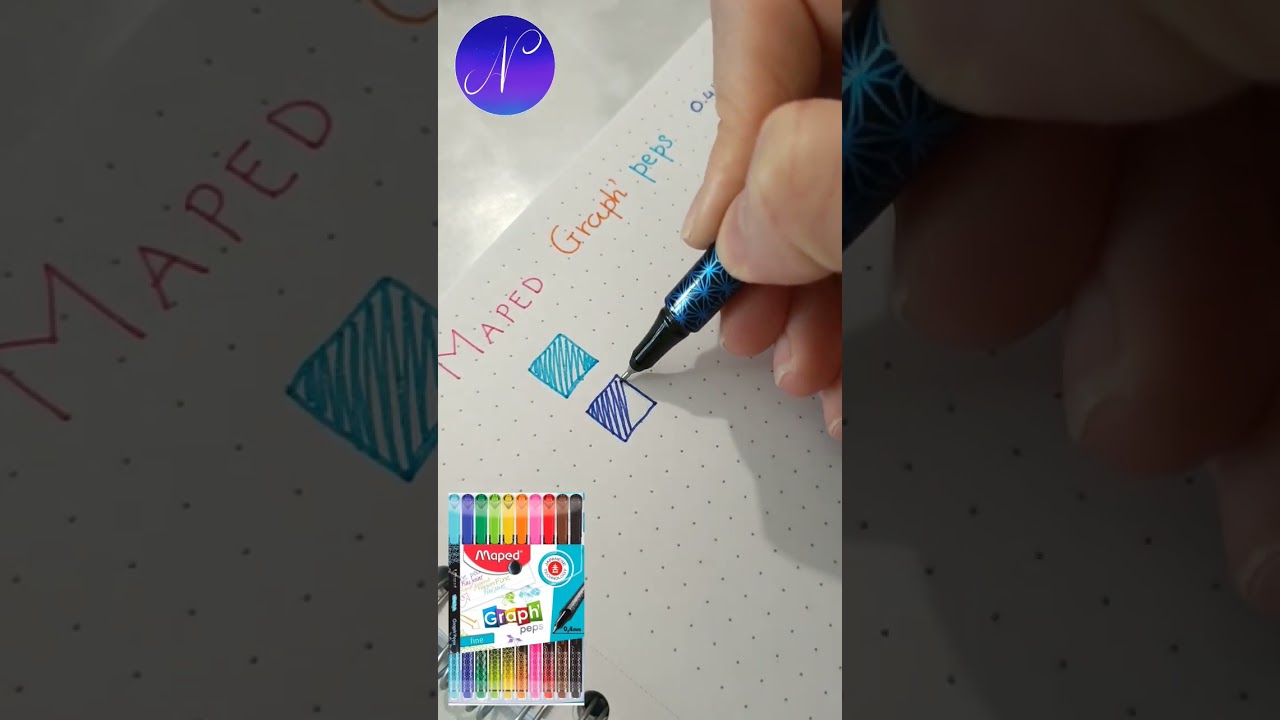 Unboxing Maped Graph'Peps 🥰 Fineliners Maped 💕#shorts #maped #stationery #cancelleria