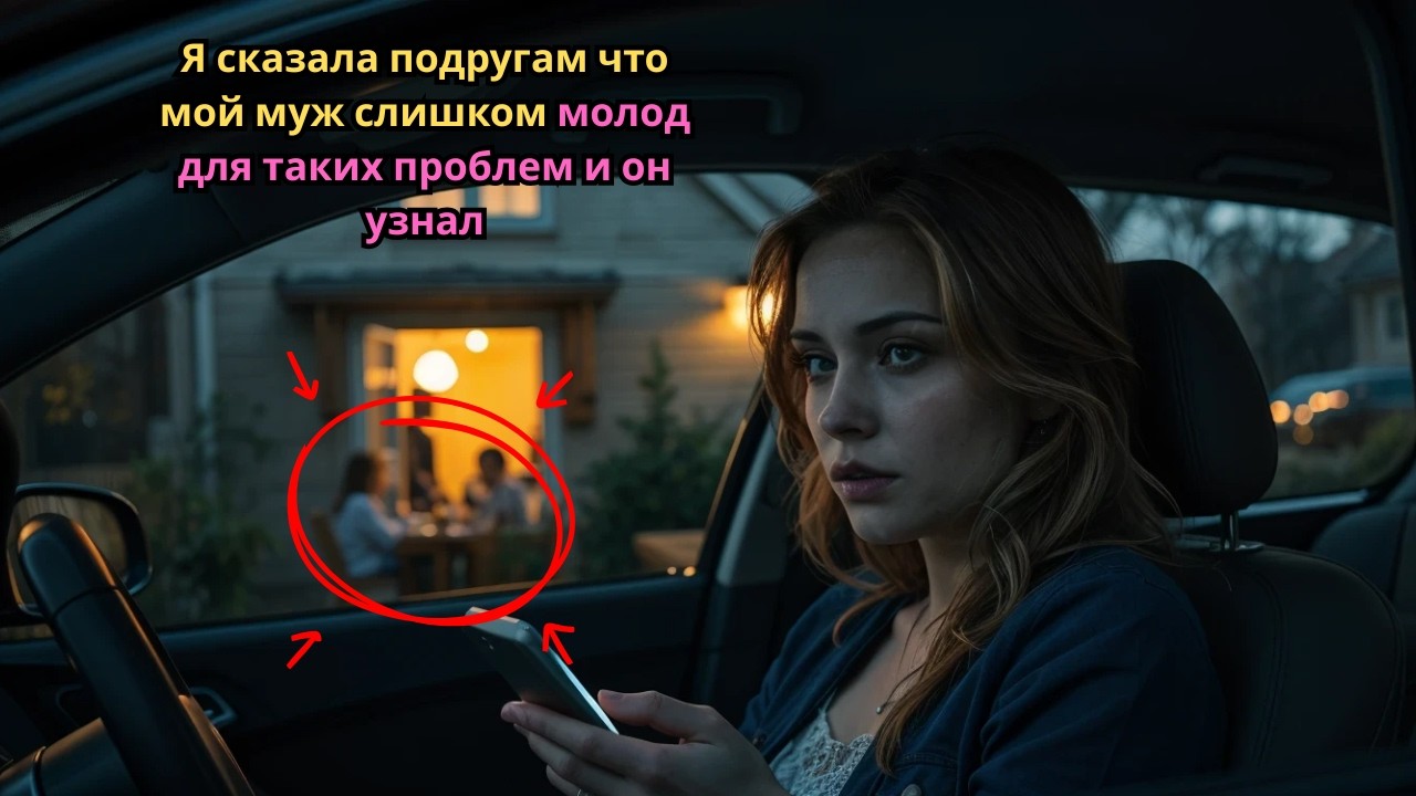 Я сказала подругам что мой муж слишком молод для таких проблем и он узнал