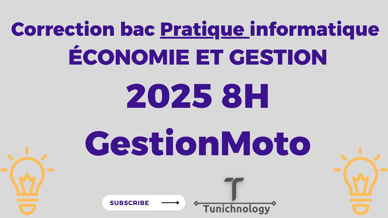 Correction bac Pratique informatique économie et gestion 2025 8H GestionMoto