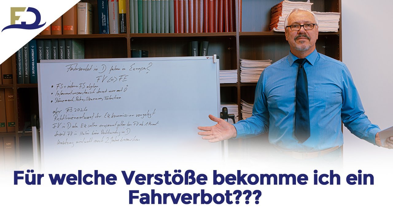 Für welche Verstöße bekomme ich ein Fahrverbot?