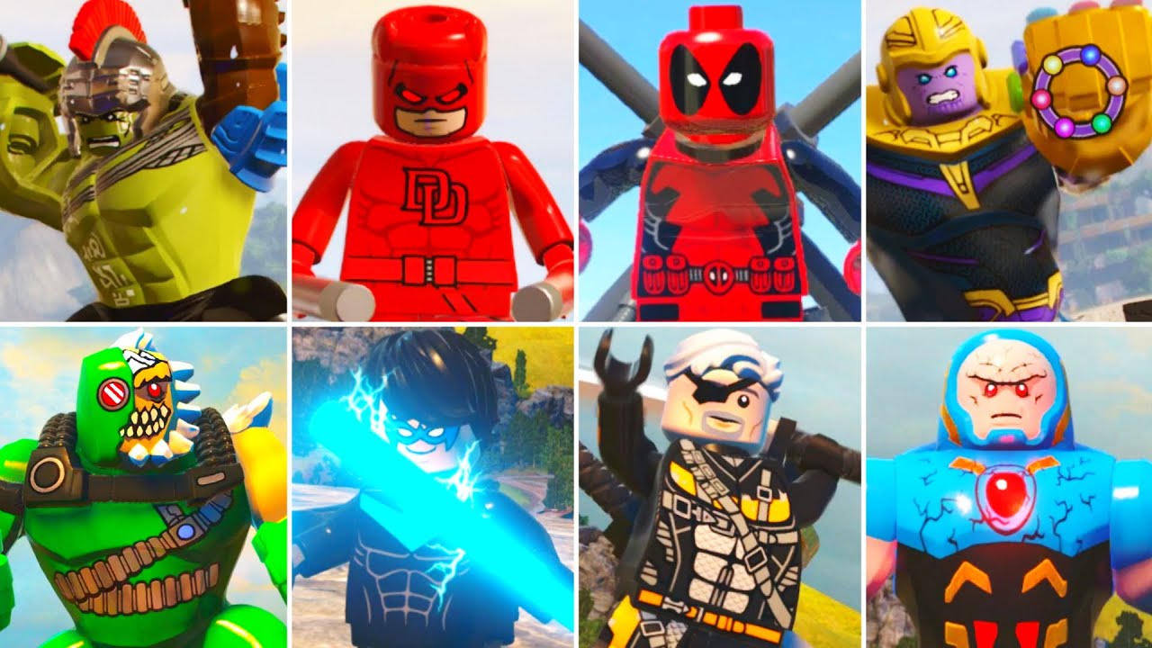 LEGO Marvel Vs. DC Similar Characters (Side by Side Comparison)