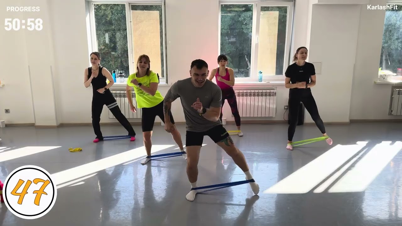 60 Minute Resistance Band HIIT | Full Body Strength & Cardio | Home Workout