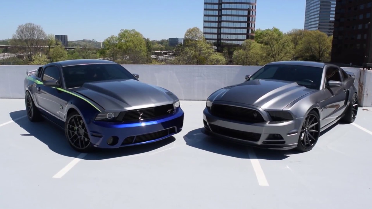 Showcasing 2 Custom Mustang GT's
