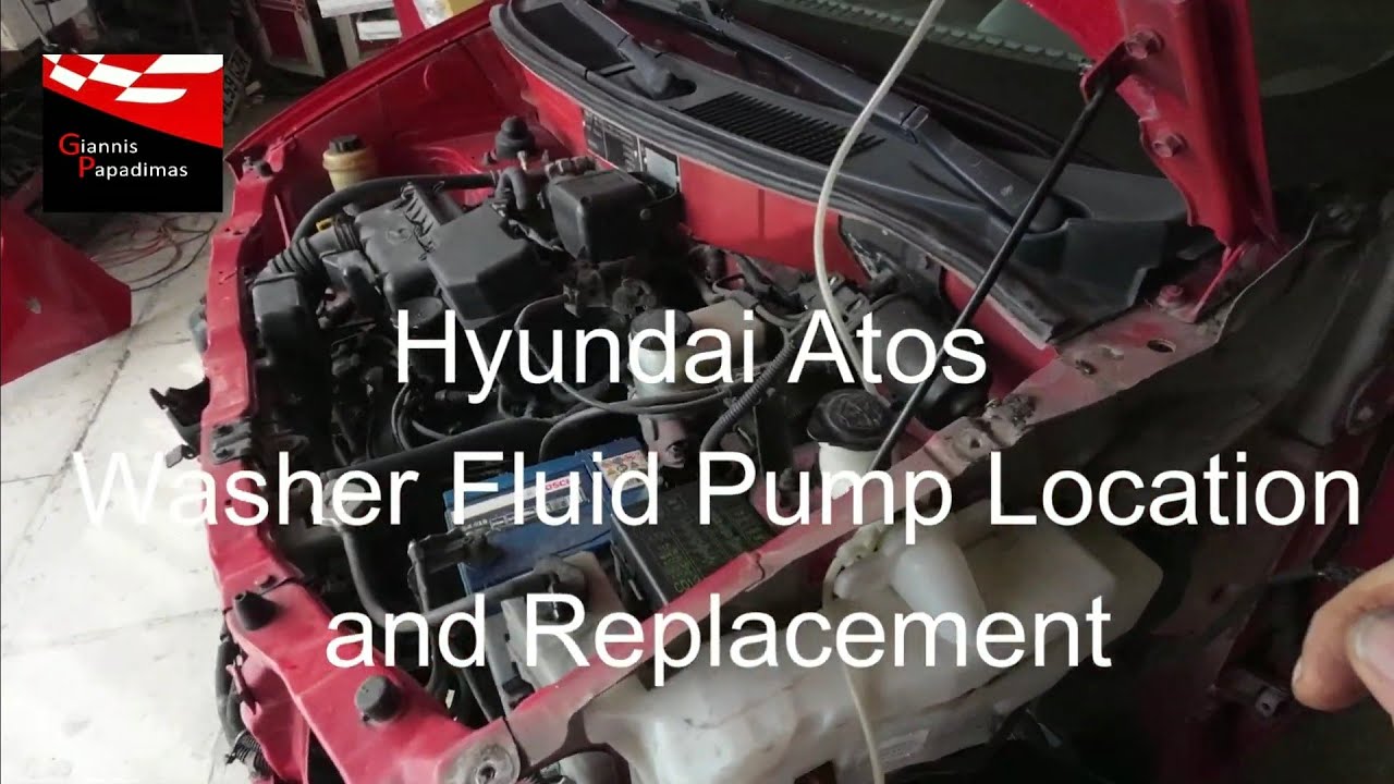 Hyundai Atos  Washer Fluid Pump Location and Replacement