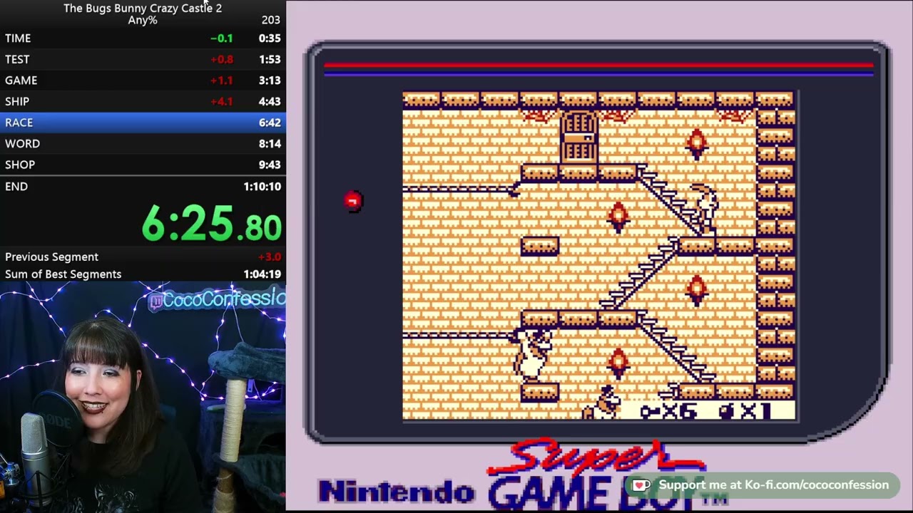 Bugs Bunny Crazy Castle 2 Speedrun - 1:08:22 (1:10:00 Converted) - Any%