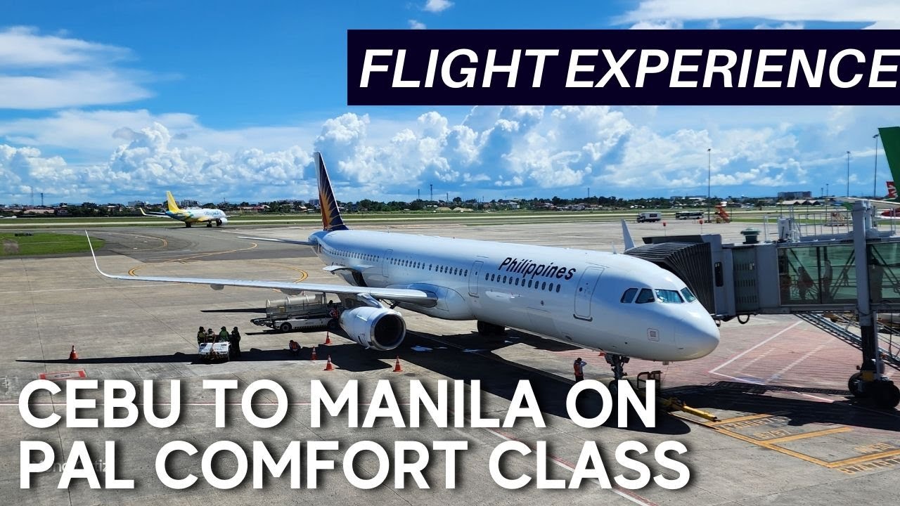 FLYING IN COMFORT CLASS ON PHILIPPINE AIRLINES A321CEO CEBU TO MANILA | Flight Experience