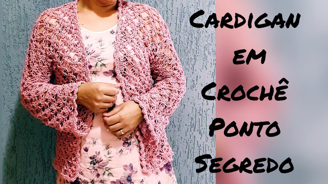 Cardigan de Crochê sob medida!