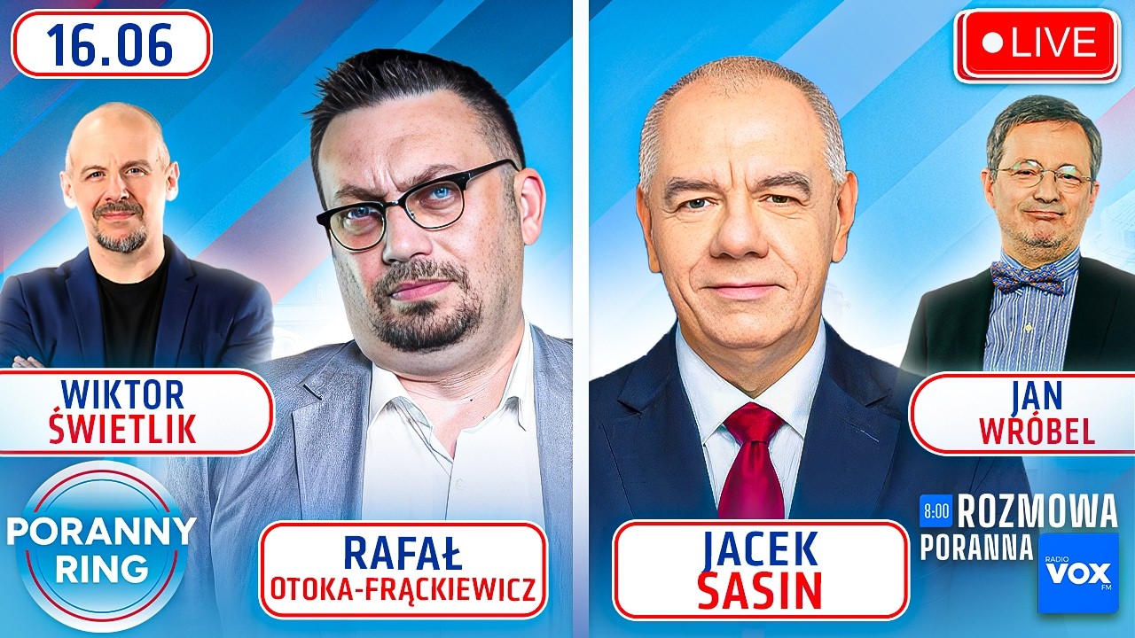 🔴 PORANNY RING 7:30 - RAFAŁ OTOKA-FRĄCKIEWICZ, JACEK SASIN