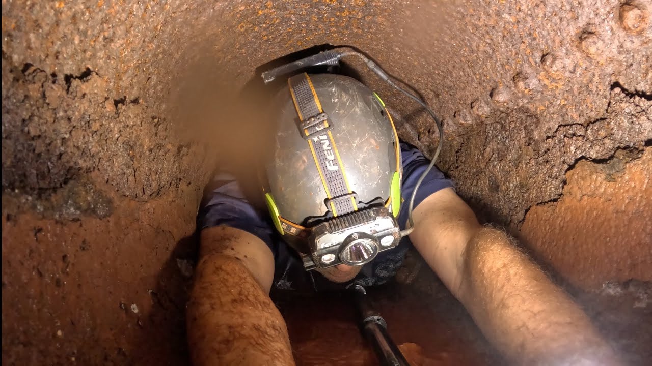 You’ll Never Believe what I Found Crawling Through this 100 Year Old Pipe 