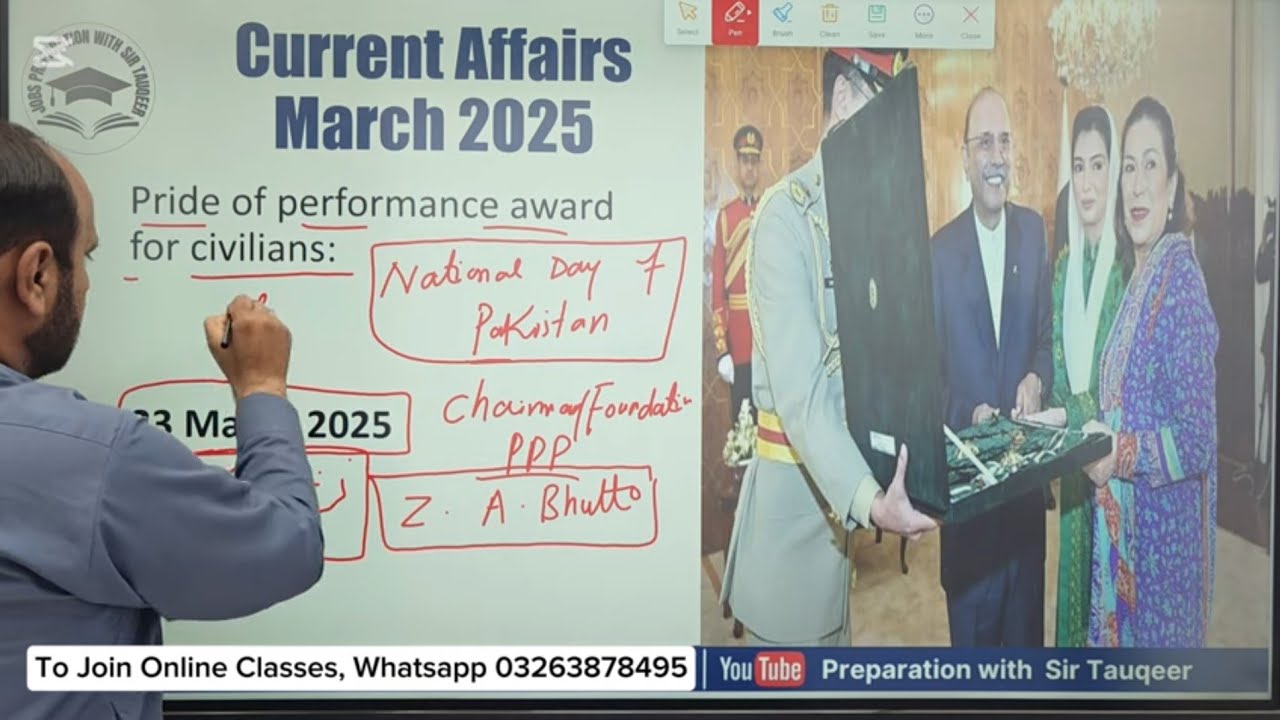 Monthly Current Affairs March 2025 | PPSC Preparation Daily FPSC SPSC CSS KPPSC PMS GK and MCQs