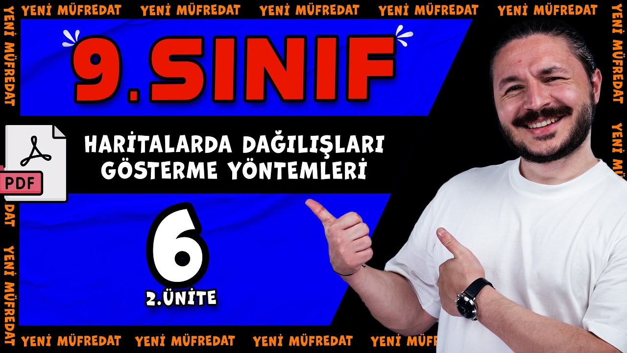 2.ünite 📕 Haritalarda dağılışları gösterme yöntemleri 🔴 9.SINIF COĞRAFYA | 2026 YENİ MÜFREDAT