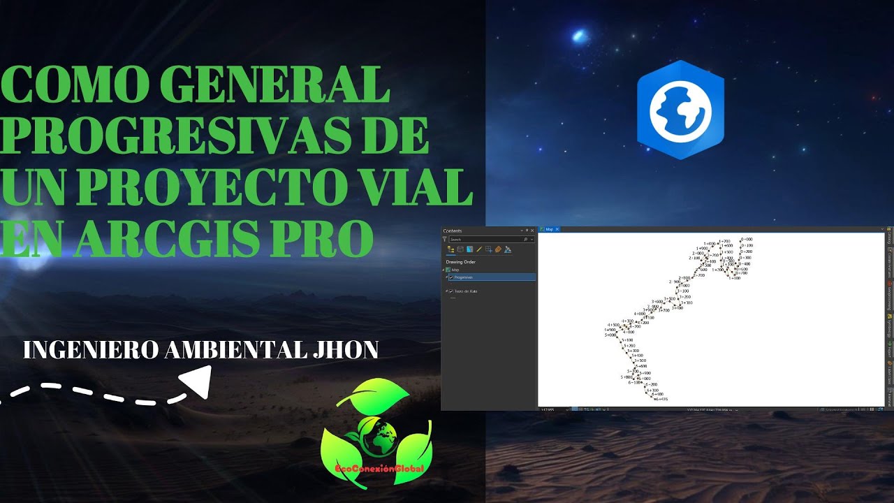 COMO GENERAL PROGRESIVAS DE UN PROYECTO VIAL EN ARCGIS PRO