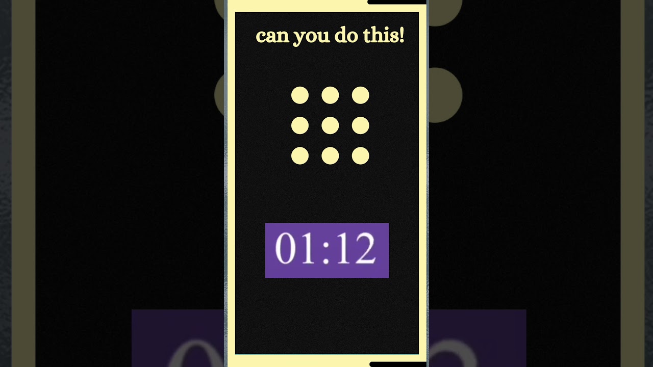 can you connect 9 dots using only 4 straight lines #shorts #youtube trending shorts#9dots puzzle 🧩