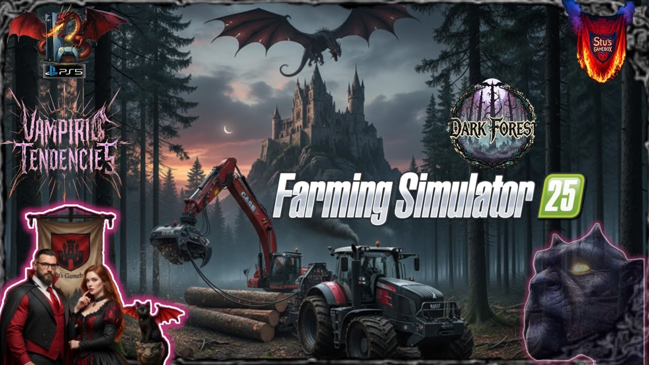 Carrot Picking Sim. Chip N' Wood Sawmill. By @FarmerDnkey Farming Simulator 25. PS5 Tea & Talk #600