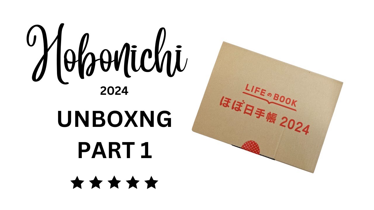 Hobonichi 2024 Unboxing Pt1