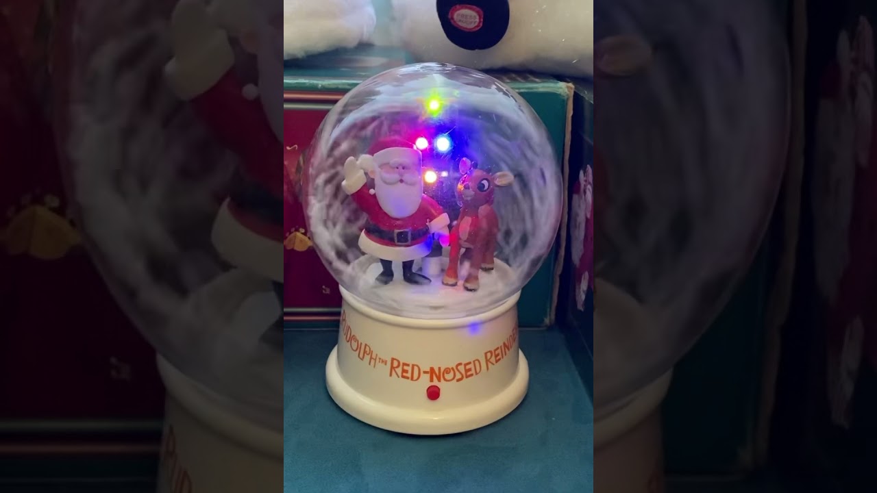 Musical Rudolph The Red Nosed Reindeer Snowglobe