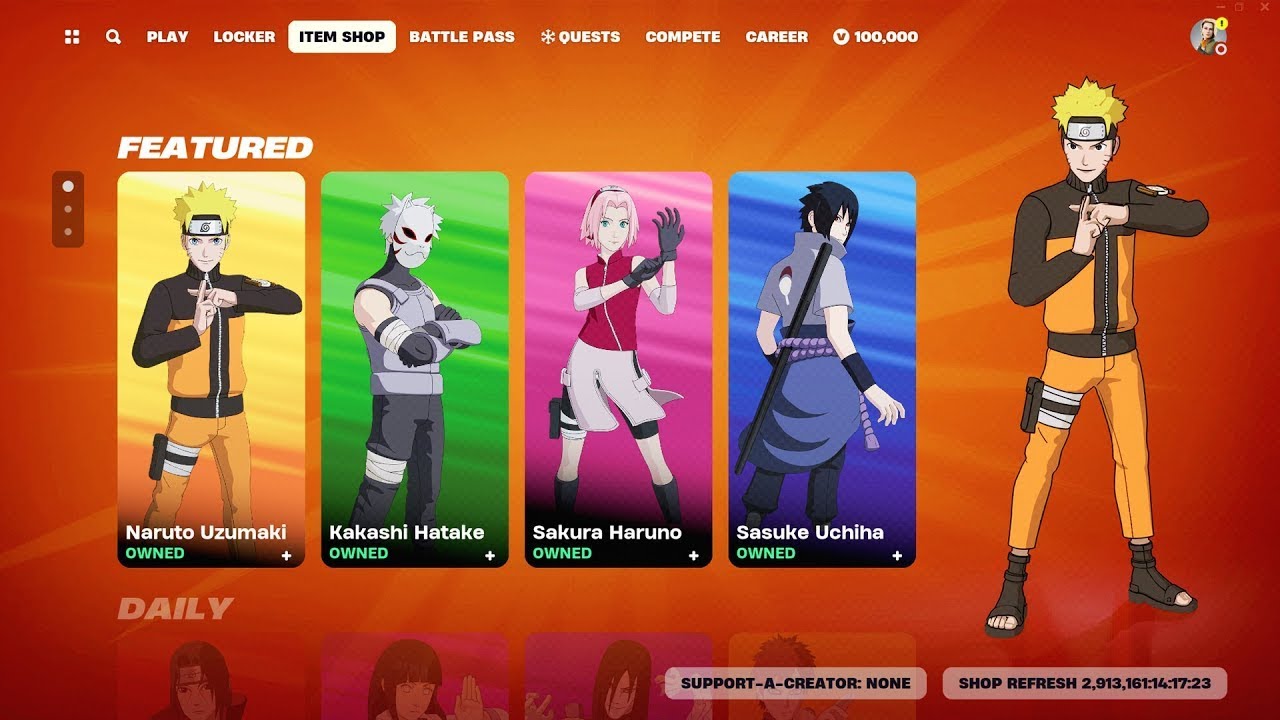 NARUTO SKINS *RETURN* in Fortnite! (Release Date)