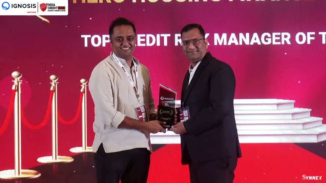 Peeyush Jindal from Hero Housing Finance has won Top Credit Risk Manager Of The Year Award