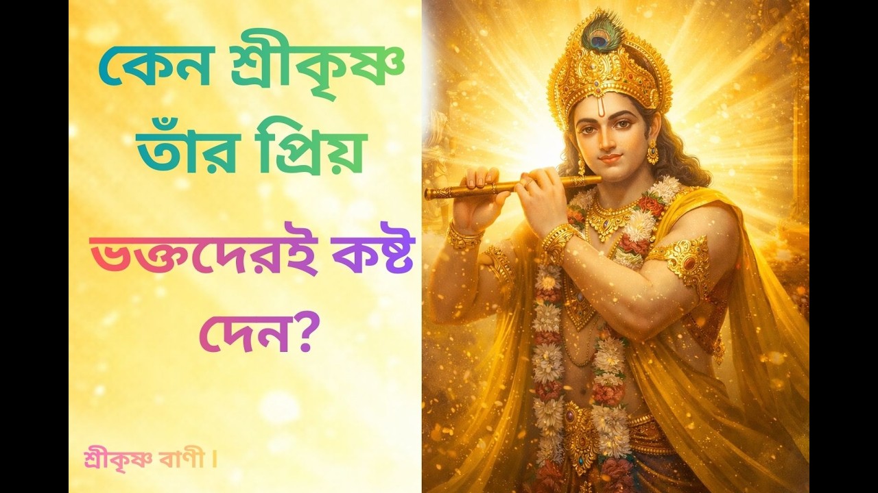কেন শ্রীকৃষ্ণ তাঁর প্রিয় ভক্তদেরই কষ্ট দেন? সত্য জানলে চমকে উঠবেন #krishnamotivation