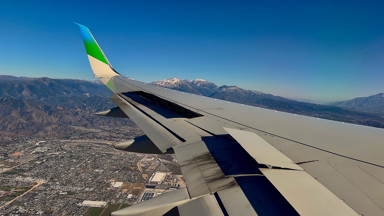 [4K] – Clear & Cloudless Ontario Landing – New Pacific – Boeing 757-200 – ONT – N627NP – SCS 1208