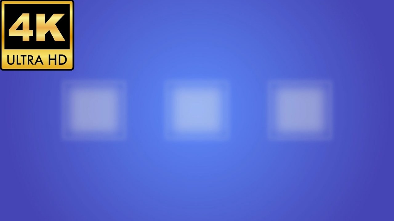 Blue Square Screensaver - 3 Hour Soft Loop | Calming Ambient Background | No Audio - 4K
