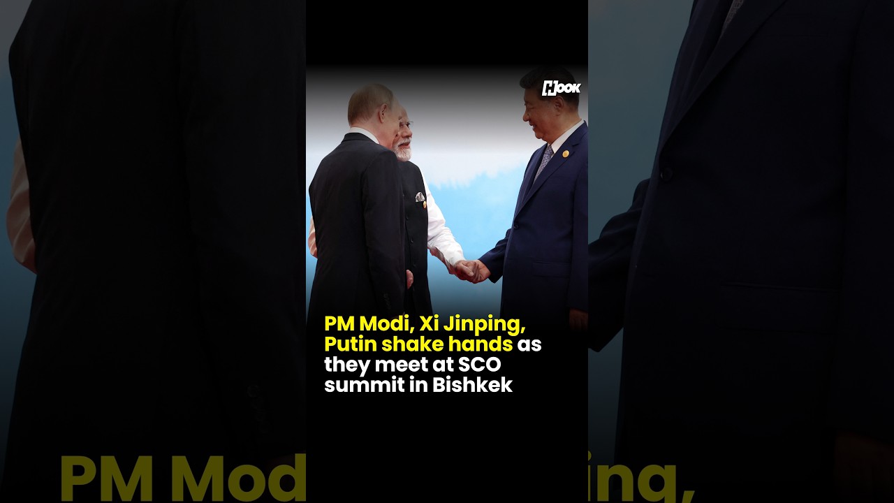 PM Modi, Xi Jinping, Putin shake hands as they meet at SCO summit in Bishkek