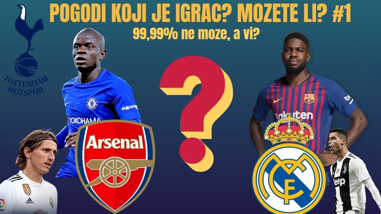 ● POGODI FUDBALERA POMOCU KLUBA I REPREZENTACIJE CHALLENGE - 99,99% NEMOGUĆE ●