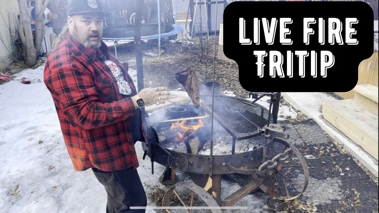 Tri tip over the live fire! this is the way baby!!! best tri tip you ever had!!!
